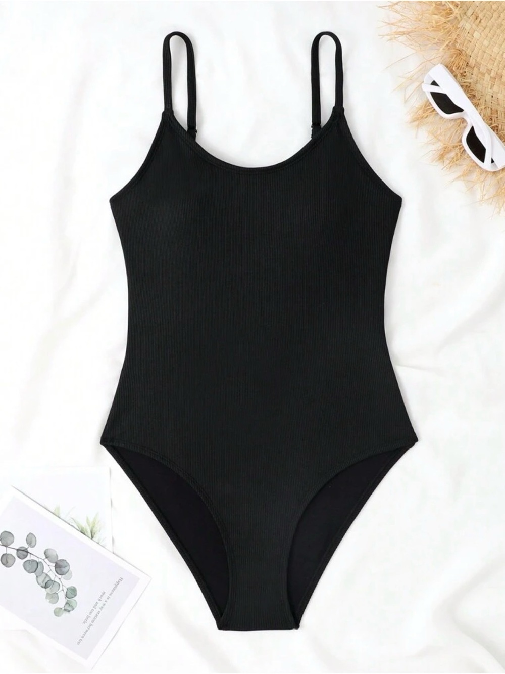 Black One-Piece Swimsuit